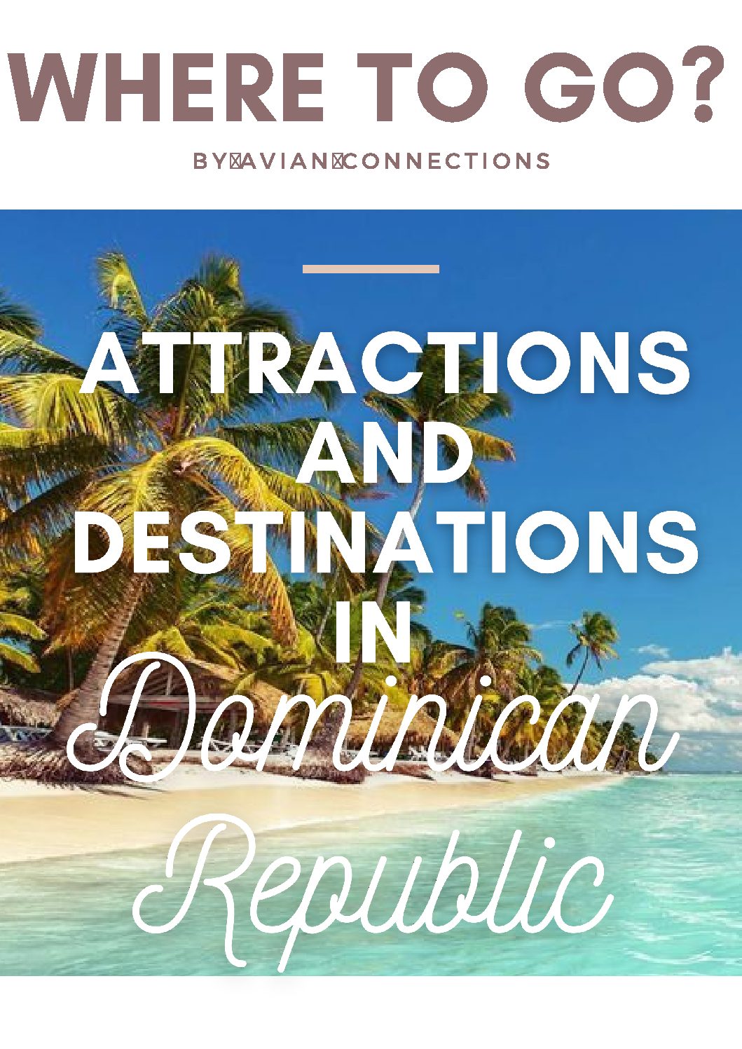 Dominican Republic Travel Brochure Avian Connections